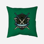 Blue Ninja Leader-None-Removable Cover-Throw Pillow-gorillafamstudio