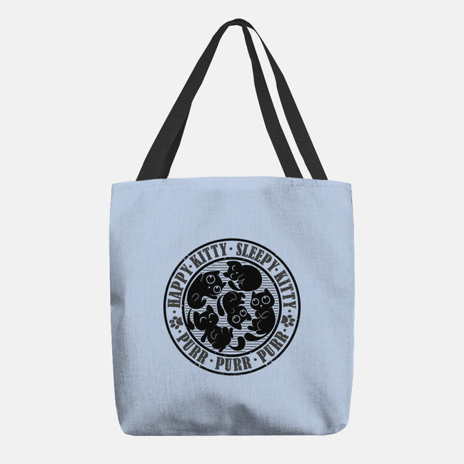 Happy Kitty Sleepy Kitty-None-Basic Tote-Bag-erion_designs