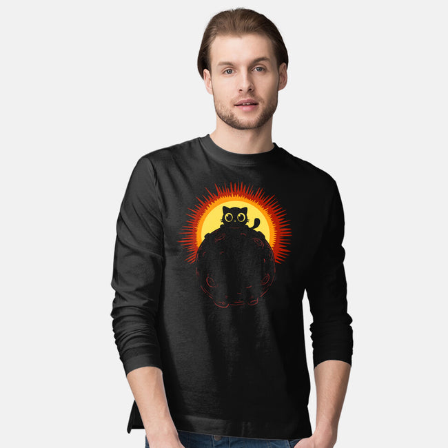 Kitty Eclipse-Mens-Long Sleeved-Tee-erion_designs