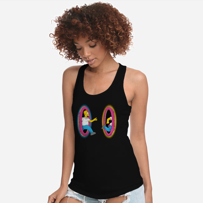 Portal Donuts-Womens-Racerback-Tank-Umberto Vicente