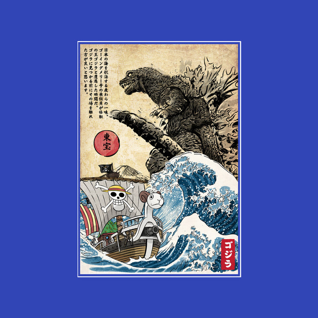Straw Hat Pirates Meet Godzilla-Mens-Basic-Tee-DrMonekers