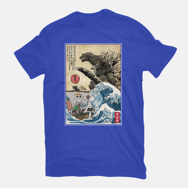 Straw Hat Pirates Meet Godzilla-Youth-Basic-Tee-DrMonekers