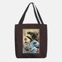 Straw Hat Pirates Meet Godzilla-None-Basic Tote-Bag-DrMonekers