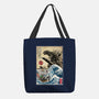 Straw Hat Pirates Meet Godzilla-None-Basic Tote-Bag-DrMonekers