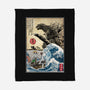 Straw Hat Pirates Meet Godzilla-None-Fleece-Blanket-DrMonekers