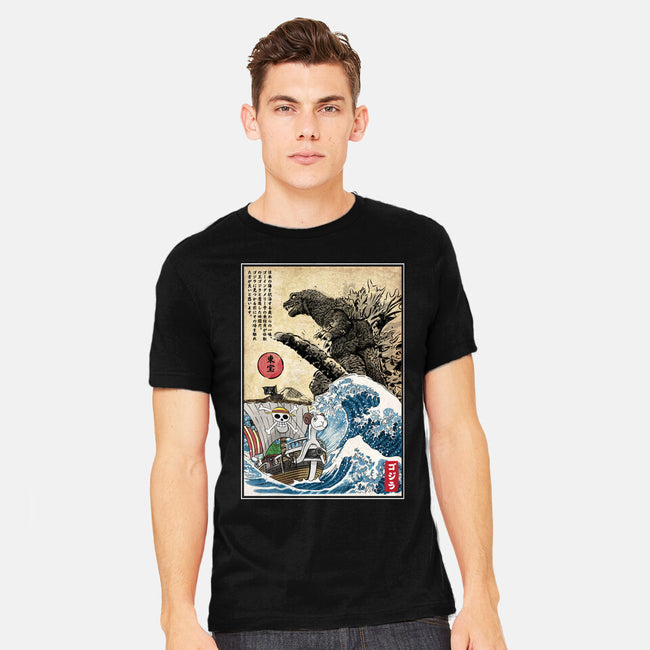 Straw Hat Pirates Meet Godzilla-Mens-Heavyweight-Tee-DrMonekers