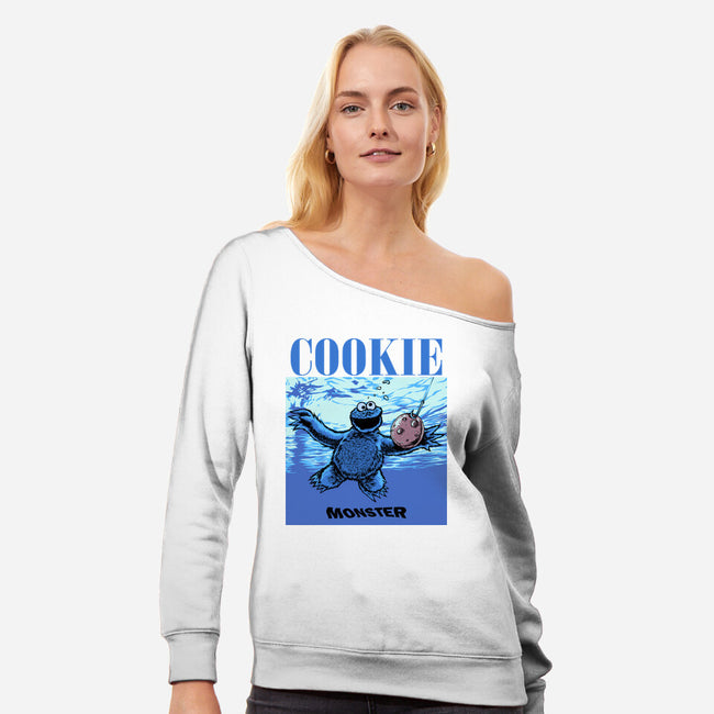 Nevermind Cookie-Womens-Off Shoulder-Sweatshirt-joerawks