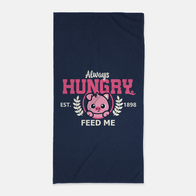 Always Hungry Feed Me-None-Beach-Towel-NemiMakeit