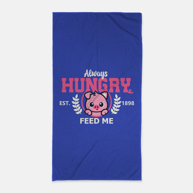 Always Hungry Feed Me-None-Beach-Towel-NemiMakeit