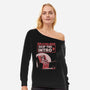 Streaming Astronaut-Womens-Off Shoulder-Sweatshirt-Studio Mootant