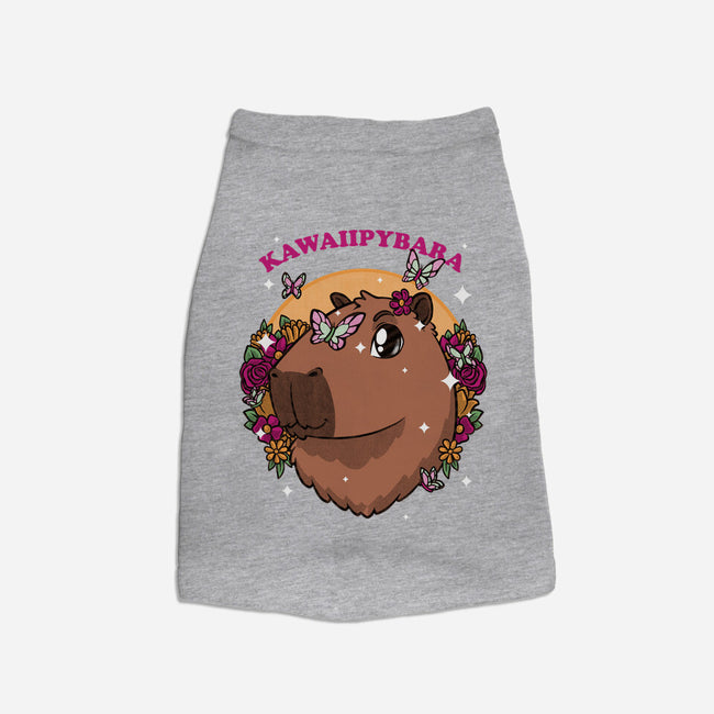 Cute Kawaii Capybara-Cat-Basic-Pet Tank-Studio Mootant