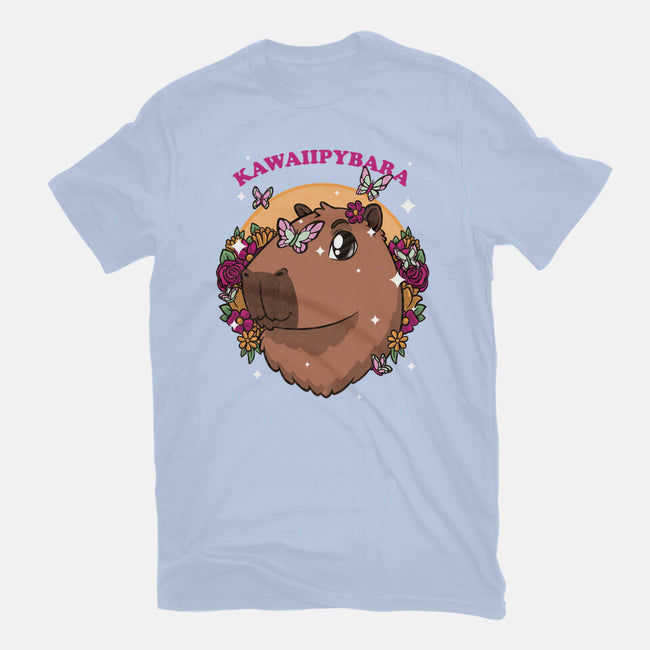 Cute Kawaii Capybara-Womens-Basic-Tee-Studio Mootant