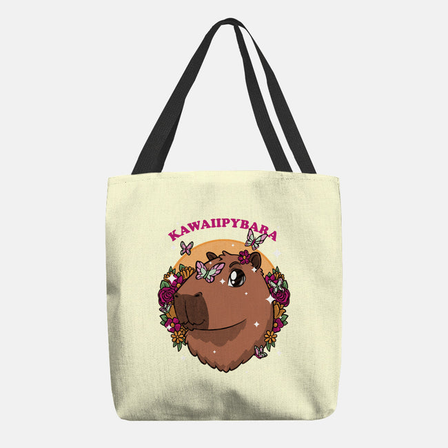 Cute Kawaii Capybara-None-Basic Tote-Bag-Studio Mootant