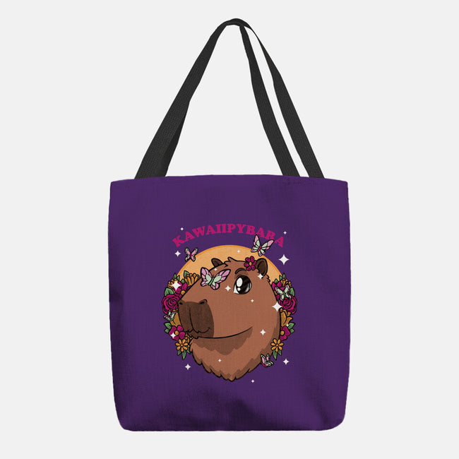 Cute Kawaii Capybara-None-Basic Tote-Bag-Studio Mootant