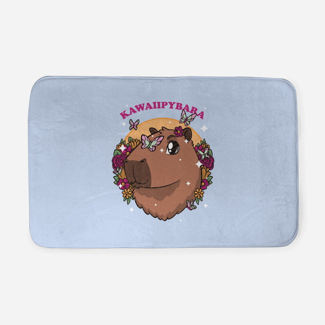 Cute Kawaii Capybara-None-Memory Foam-Bath Mat-Studio Mootant