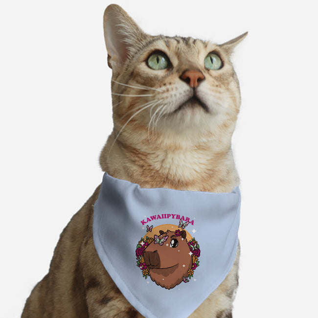 Cute Kawaii Capybara-Cat-Adjustable-Pet Collar-Studio Mootant