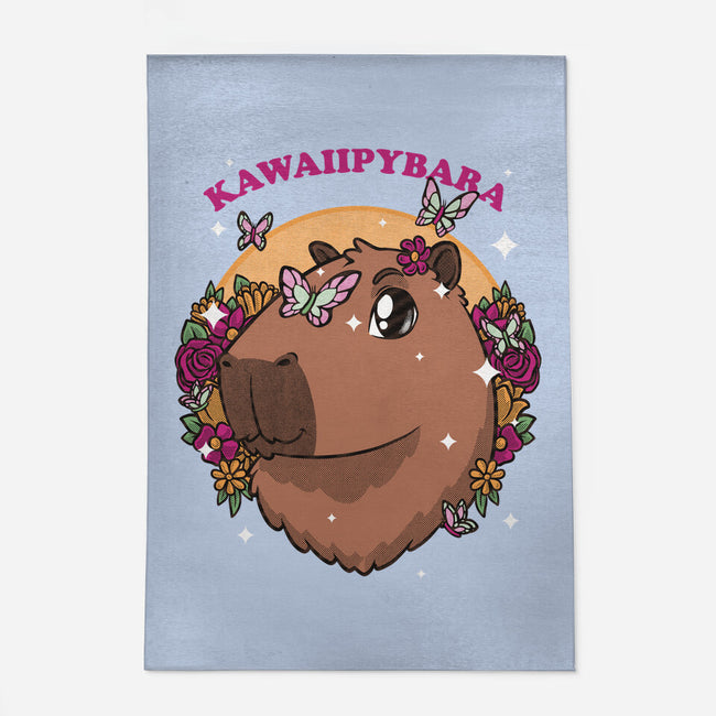 Cute Kawaii Capybara-None-Indoor-Rug-Studio Mootant