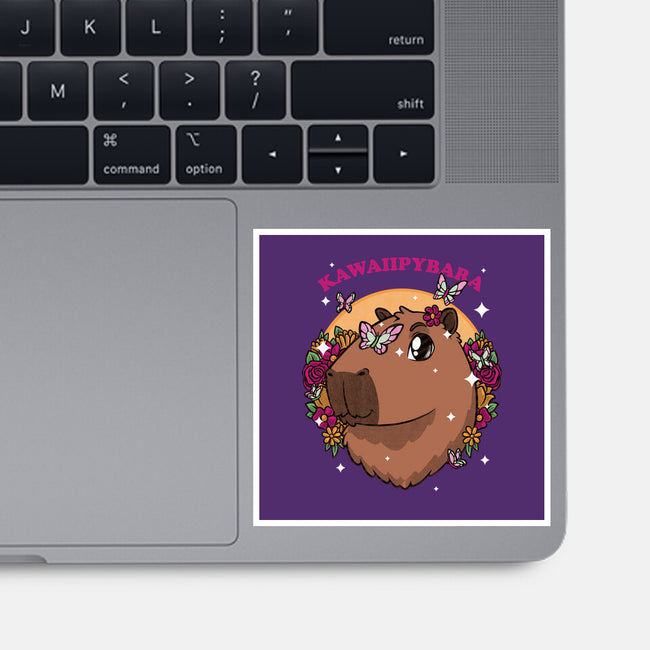 Cute Kawaii Capybara-None-Glossy-Sticker-Studio Mootant