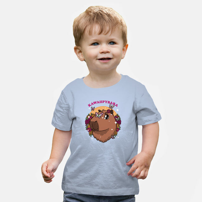 Cute Kawaii Capybara-Baby-Basic-Tee-Studio Mootant