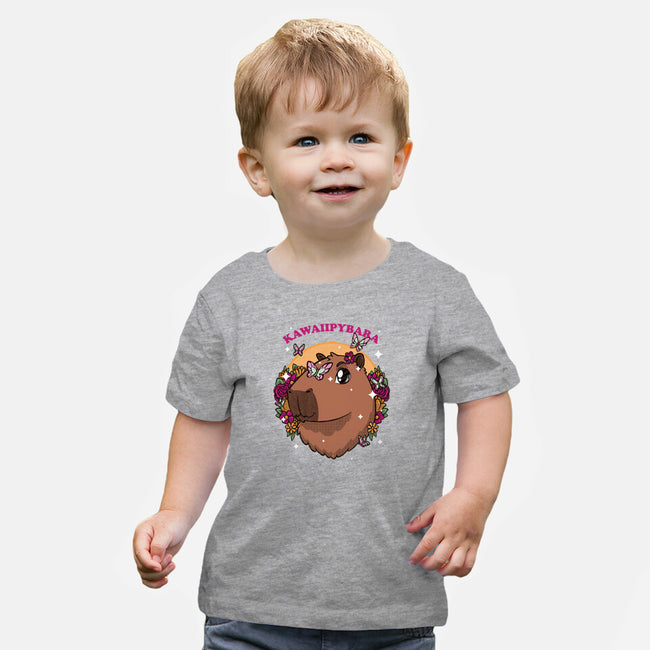 Cute Kawaii Capybara-Baby-Basic-Tee-Studio Mootant