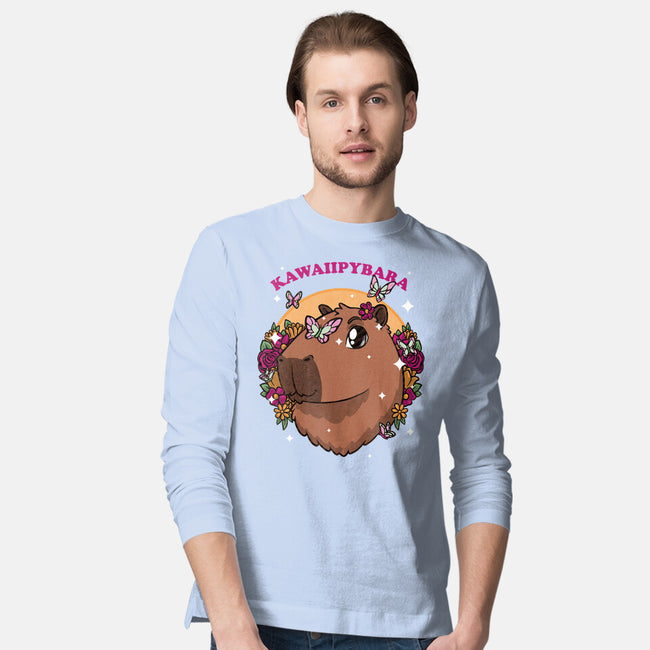 Cute Kawaii Capybara-Mens-Long Sleeved-Tee-Studio Mootant