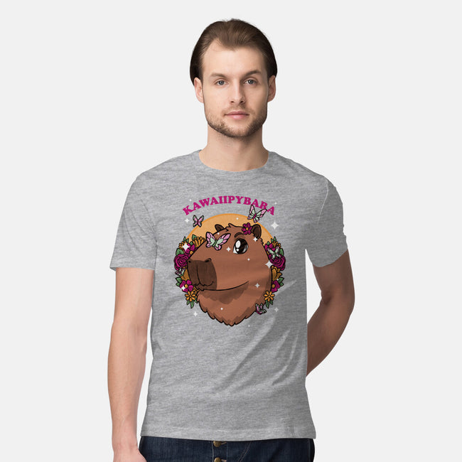 Cute Kawaii Capybara-Mens-Premium-Tee-Studio Mootant