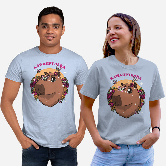 Cute Kawaii Capybara-Unisex-Basic-Tee-Studio Mootant