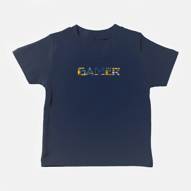 Retro Arcade Gamer-Baby-Basic-Tee-NMdesign