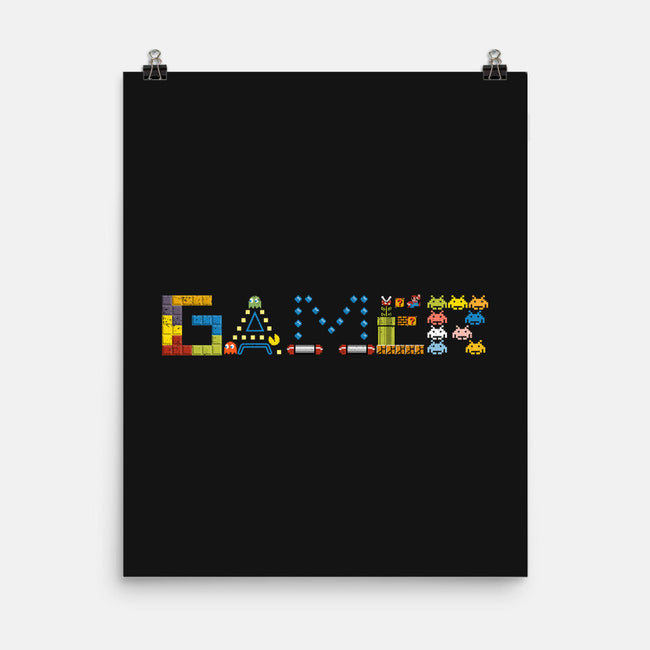 Retro Arcade Gamer-None-Matte-Poster-NMdesign