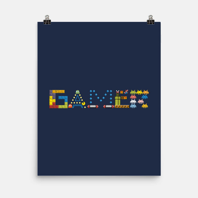 Retro Arcade Gamer-None-Matte-Poster-NMdesign