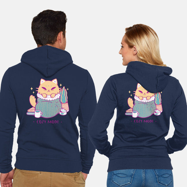 Cozy Mode-Unisex-Zip-Up-Sweatshirt-xMorfina