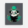 Cute St Patrick Cat-None-Stretched-Canvas-xMorfina