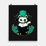 Cute St Patrick Cat-None-Matte-Poster-xMorfina