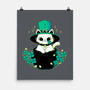 Cute St Patrick Cat-None-Matte-Poster-xMorfina