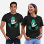 Cute St Patrick Cat-Unisex-Basic-Tee-xMorfina