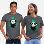 Cute St Patrick Cat-Unisex-Basic-Tee-xMorfina