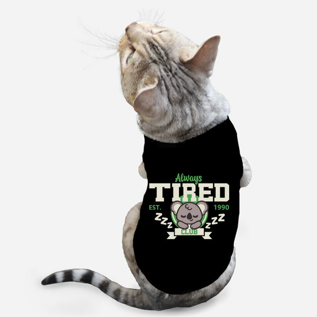 Always Tired Club Koala-Cat-Basic-Pet Tank-NemiMakeit