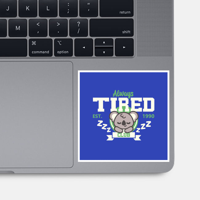 Always Tired Club Koala-None-Glossy-Sticker-NemiMakeit