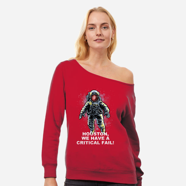 We Have A Critical Fail-Womens-Off Shoulder-Sweatshirt-zascanauta