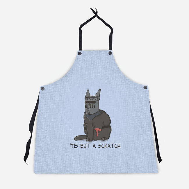 Tis But A Scratch Cat-Unisex-Kitchen-Apron-Claudia