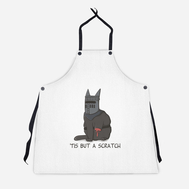 Tis But A Scratch Cat-Unisex-Kitchen-Apron-Claudia