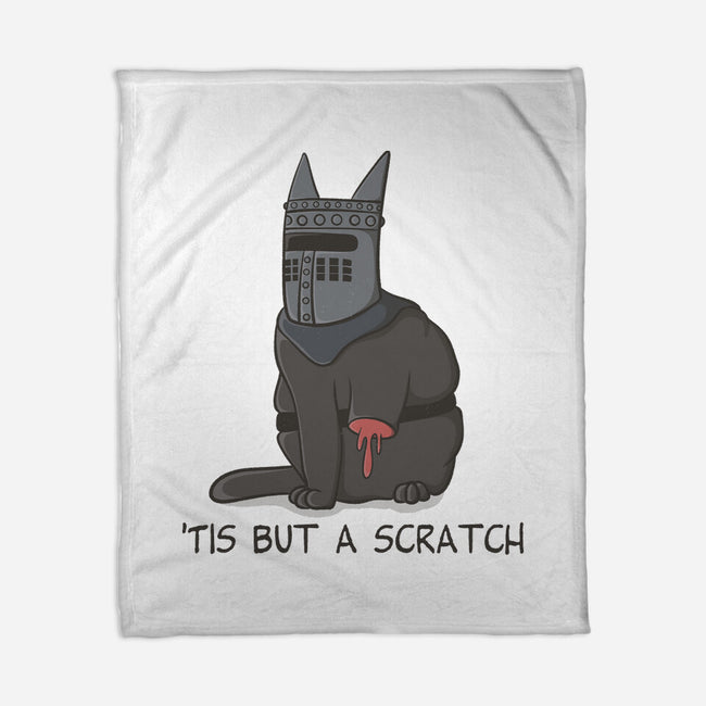 Tis But A Scratch Cat-None-Fleece-Blanket-Claudia