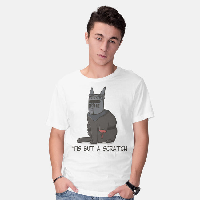 Tis But A Scratch Cat-Mens-Basic-Tee-Claudia