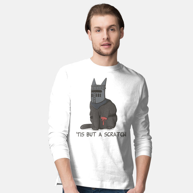 Tis But A Scratch Cat-Mens-Long Sleeved-Tee-Claudia