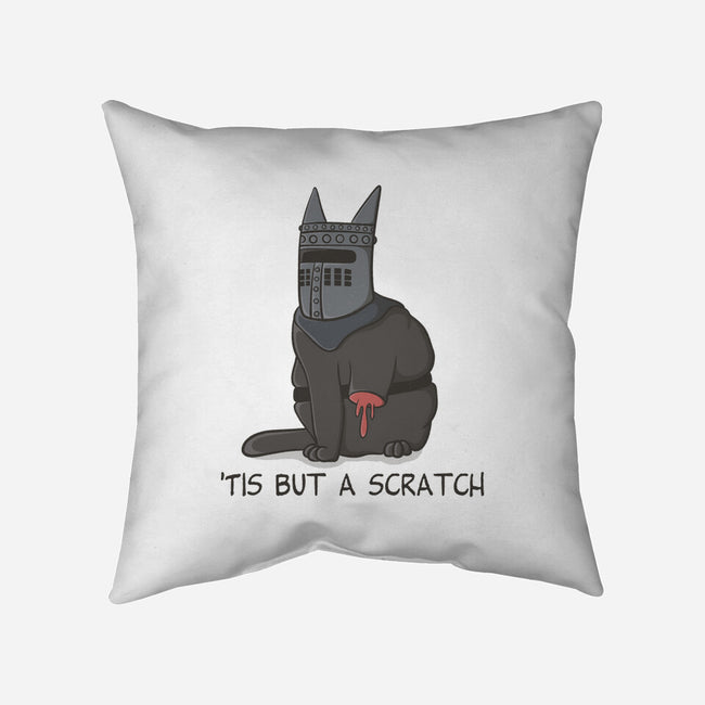 Tis But A Scratch Cat-None-Removable Cover w Insert-Throw Pillow-Claudia