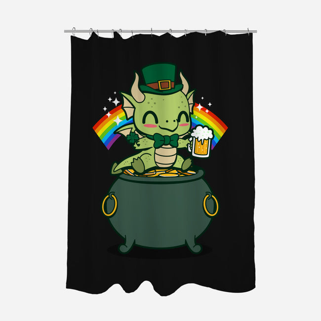 Lucky Irish Dragon-None-Polyester-Shower Curtain-Boggs Nicolas