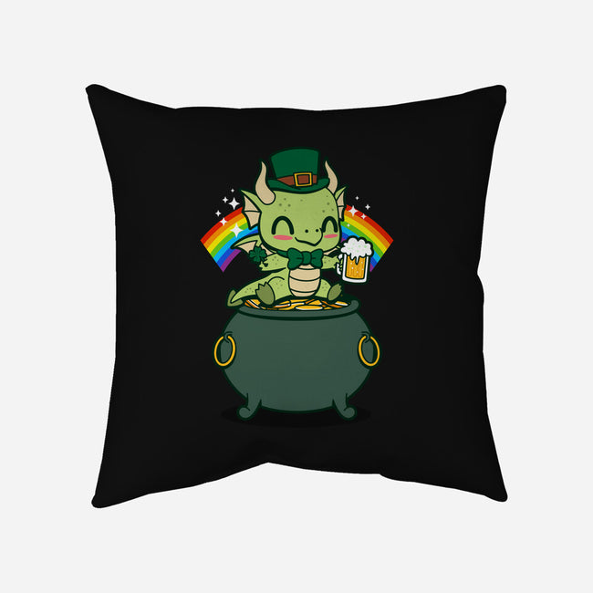 Lucky Irish Dragon-None-Removable Cover w Insert-Throw Pillow-Boggs Nicolas