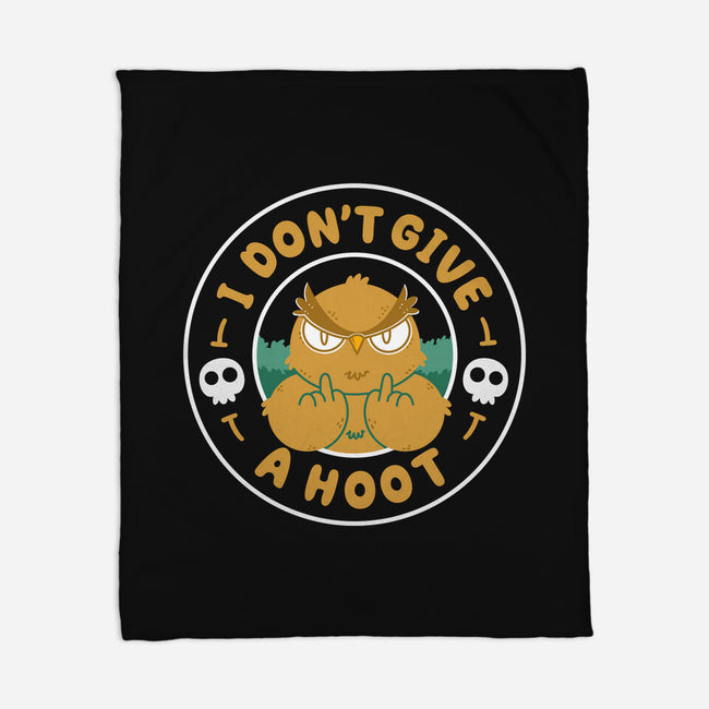 Don't Give A Hoot-None-Fleece-Blanket-Tri haryadi