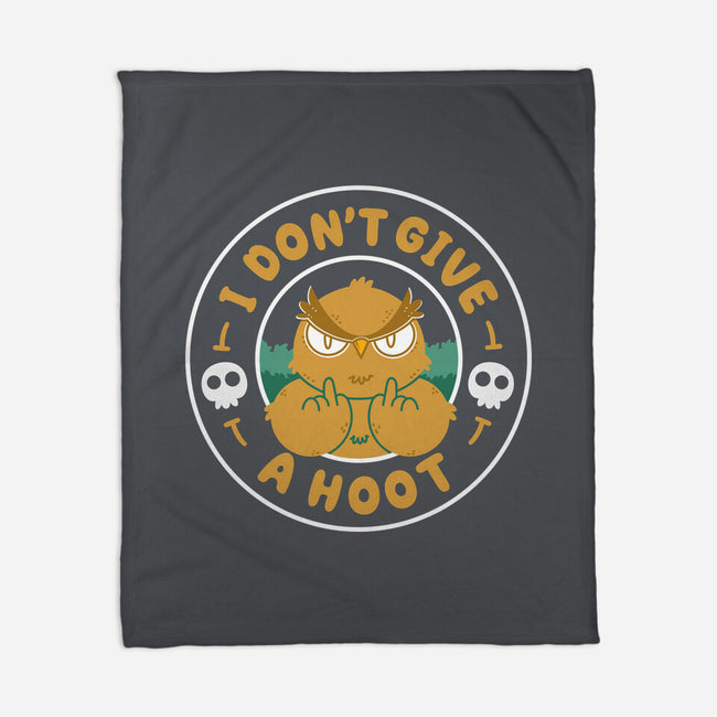 Don't Give A Hoot-None-Fleece-Blanket-Tri haryadi