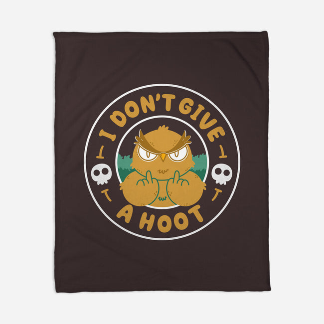 Don't Give A Hoot-None-Fleece-Blanket-Tri haryadi